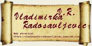 Vladimirka Radosavljević vizit kartica